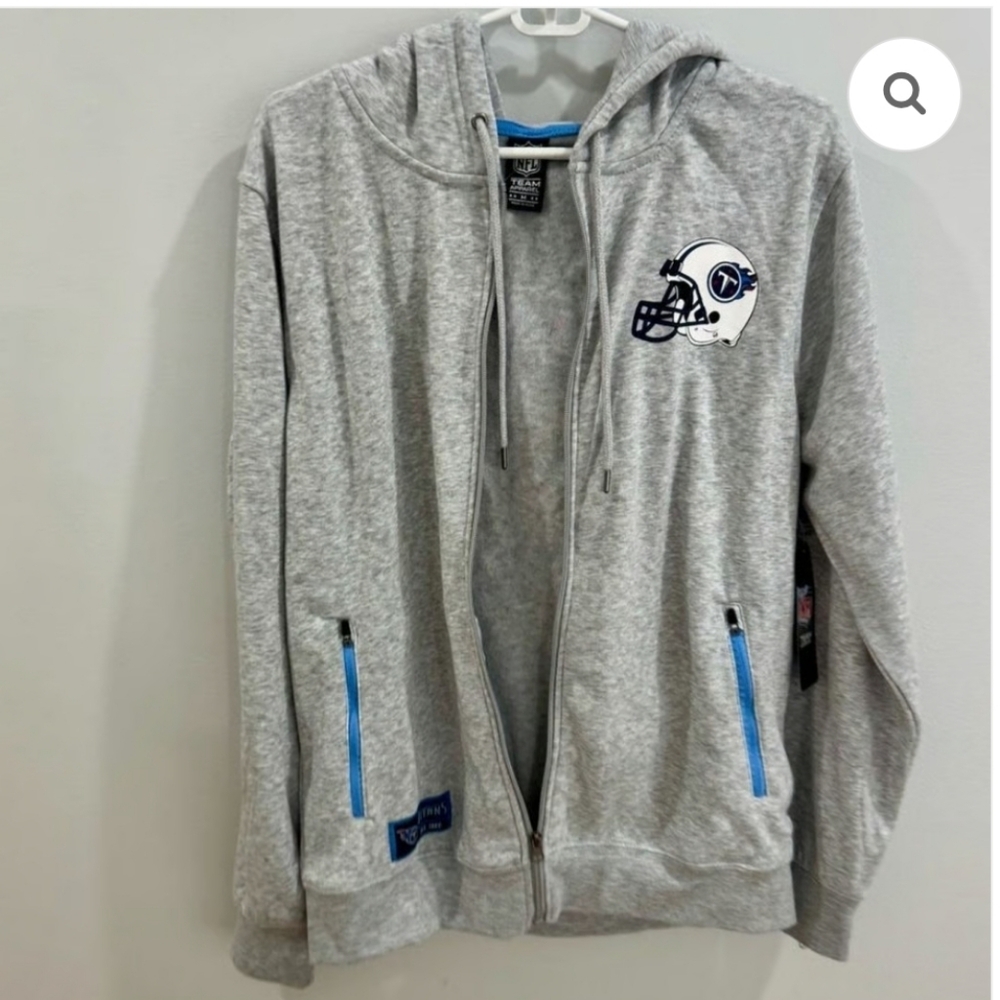 NFL Team Apparel TN Titans Zip-Up Hoodie NWT